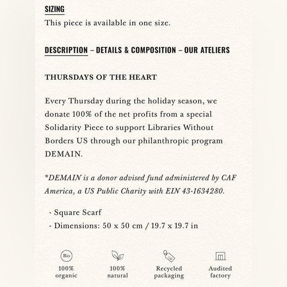 Sézane Gaston Scarf in Vintage Rosewood Flowers - Picture 7 of 7